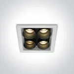 10W LED įleidžiamas &scaron;viestuvas, baltas, 3000K, 50406C/W/W