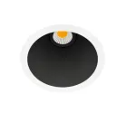 7W LED įleidžiamas &scaron;viestuvas SWAP S, baltos/juodos sp., 3000K, dimeriuojamas