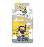 Vaiki&scaron;kas patalynės komplektas Minions, 140x200 cm, 2 dalių