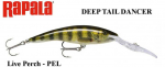 Vobleris Rapala Deep Tail Dancer PEL Live Perch