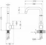 Mexen virtuvės mai&scaron;ytuvas Modena, Juodas