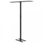 Beliani Lampa podłogowa LED SCULPTOR Z judesio jutikliu Metal Juodas