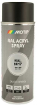 Motip Ral 9017 matinė eismo juoda spalva
