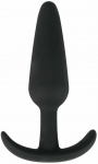 EasyToys Silicone Plug M - Flexible Anatomical Intimate Priedas, Juodas