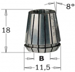 Įvorė CMT ER11 184.060.11; 6 mm