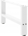 Kavos staliuko kojelės, 2 vnt., balta, 60x(30-31)cm, plienas