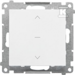 Kontakt-Simon Kontakt-Simon roleto mygtukas 55 TZP1K.01/111 modulis 10 A, 250V~, greitos jungtys, matinė balta