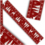 Kalėdinė staltiesė L4, raudona