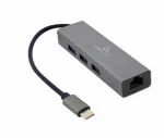 Gembird 3 prievadų USB 3.1 &scaron;akotuvas su tinklo kortele