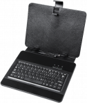 QUER Universalus dėklas, skirtas 9.7 colio plan&scaron;etiniams kompiuteriams su mikro USB klaviatūra