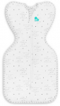 Love To Dream Otulacz Swaddle UP - dydis M - balta, kosmos i napisy ETAP1 - 0.2 TOG Original