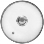 Orion stiklinis puodo dangtis 22 cm su nerūdijančio plieno kra&scaron;tu