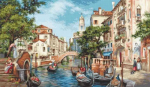 luca S Skaičiuojamas kryželiu siuvinėjimo rinkinys &bdquo;San Polo gatvės&ldquo; 39x23 cm SG589