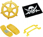 Žaislų rinkinys &ldquo;Piratų laivas&rdquo;, geltonas
