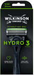 Barzdaskutė Wilkinson Sword &bdquo;Hydro 3 Juodas Edition&ldquo; skustuvas + 1 galvutė