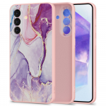Tech-Protect Icon Samsung Galaxy A56 5G - Marble - dėklas telefonui rožinės spalvos