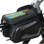 Dviračio rėmo krep&scaron;ys su telefono dėklu 1l, juodas
