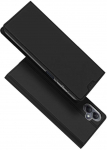 Dux Ducis atverčiamas dėklas SKIN PRO skirtas Samsung Galaxy A06 juodos spalvos