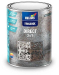 Helios Antikoroziniai dažai TESSAROL DIRECT 3in1 Juoda RAL9005, Spalva: RAL 9005 - Juoda, Pakuotė: 0,75 L