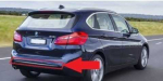 Bmw 2 F45 Active Tourer Galinis Bamperis Apdailos Juostelė Originalus 51127373198