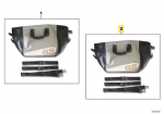 BMW R 1200 GS Innentasche Aluminiumtopcase Originalus 77438543194