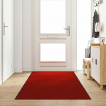 Durų kilimėlis Raudona ir Juoda 120 x 350 cm 100% poliamidas