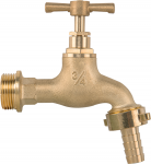 Bradas KRAN MOSIĘŻNY Z ZAWOREM GZ 3/4" x GZ 3/4" NA WĄŻ 13mm