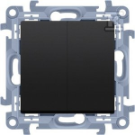 Kontakt Simon FONinio ap&scaron;vietimo jungiklis IP44 Juodas SIM