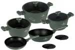 Puodų komplektas (10 dalių) Berlinger Haus BH-8207 Matte Žalias