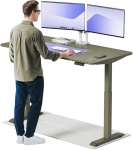 Elektrinis reguliuojamo auk&scaron;čio stalas Desktronic HomeOne Žalias/Žalias, 160x80cm, Dvigubas motoras, USB ir USB-C įkrovimo lizdai