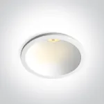 7W LED įleidžiamas &scaron;viestuvas, baltas, 3000/4000/5000K, 50&deg;, 10107D/W/V