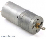 Oem Variklis Pololu 25Dx54L Su Pavara 75:1 6V 75RPM