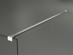 Walk-in du&scaron;o sienelė Mexen Kioto, Brushed nickel, skaidrus stiklas, 170 x 200 cm