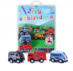 Rappa Spalvinimo knygelė su 3 automobiliais, 2 tipai