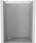 Du&scaron;o durys Mexen Lunar, kairinės, 120 cm, transparent/brushed nickel