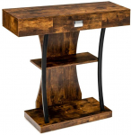 Bonideco Select Konsolė 91x30x88cm., rudos/juodos spalvos