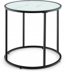 Bonideco Select &Scaron;oninis staliukas 50x50x50cm., juodos/baltos spalvos