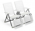 Bonideco Select Rinkinys i&scaron; 2 gultų 69x62x72cm., baltos/juodos spalvos