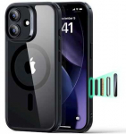 ESR Classic Hybrid Dėklas Apple iPhone 17, skaidrus juodos spalvos