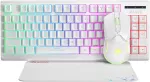 Klaviatūra Marvo CM310 LT RGB žaidimų klaviatūros, pelės ir kilimėlio rinkinys, baltas