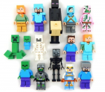 Figūrėlių rinkinys 12 vnt. minecraft figūrėlės, Happy people M-19