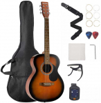 1016 mm Dreadnought Akustinė Gitara, Eglės Vir&scaron;us, Mahonmedžio Korpusas, Pradedančiųjų Gitaros Rinkinys, Akustinė Gitara