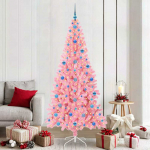 Kalėdų eglutė su 300 LED s stovu Rožinė 210 cm PVC