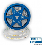 18W/m LED juosta, 238LED/m, 24V, 4000K, IP20, CREE LED chip, 10 metrų ritė