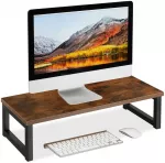 Laikiklis Relaxdays Monitoriaus stovas, 15x40x23 cm, ruda, juoda