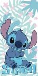 Rank&scaron;luostis Ręcznik plażowy 70x140 Lilo and Stitch Palm Leaves turkio dziecięcy bawełniany Kids25