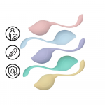 Loveline By Shots Loveline Pelvic Stem Kegel Kit Multicolor - Set of 5 Weighted Trainers