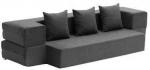 Sofa Vevor Sulankstoma 3-in-1 sofų lova su 3 pagalvėmis