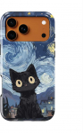 Voltuna Dėklas &bdquo;Starry-Eyed Cat&ldquo; su MagSafe Apple iPhone 13-17 modeliams