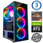 Stacionarus kompiuteris INTOP Ryzen 5 3600 16GB 500SSD M.2 NVME RTX5070 12GB no-OS (RW67702NS) (Atnaujinta)